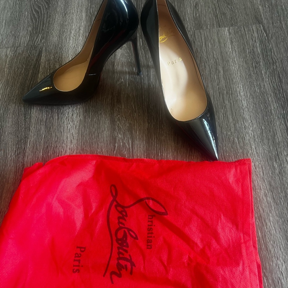 Elegant Black Patent Leather Heels